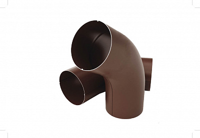 Колено угловое 60 градусов d 90 мм RAL8017 OSNO