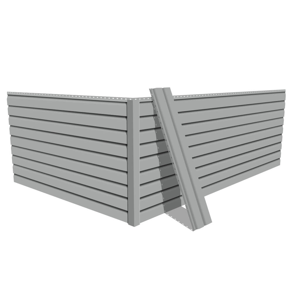 Фото сайдинга металлического (металлосайдинга) Корабельная доска RAL9006 Серебро для фасада дома