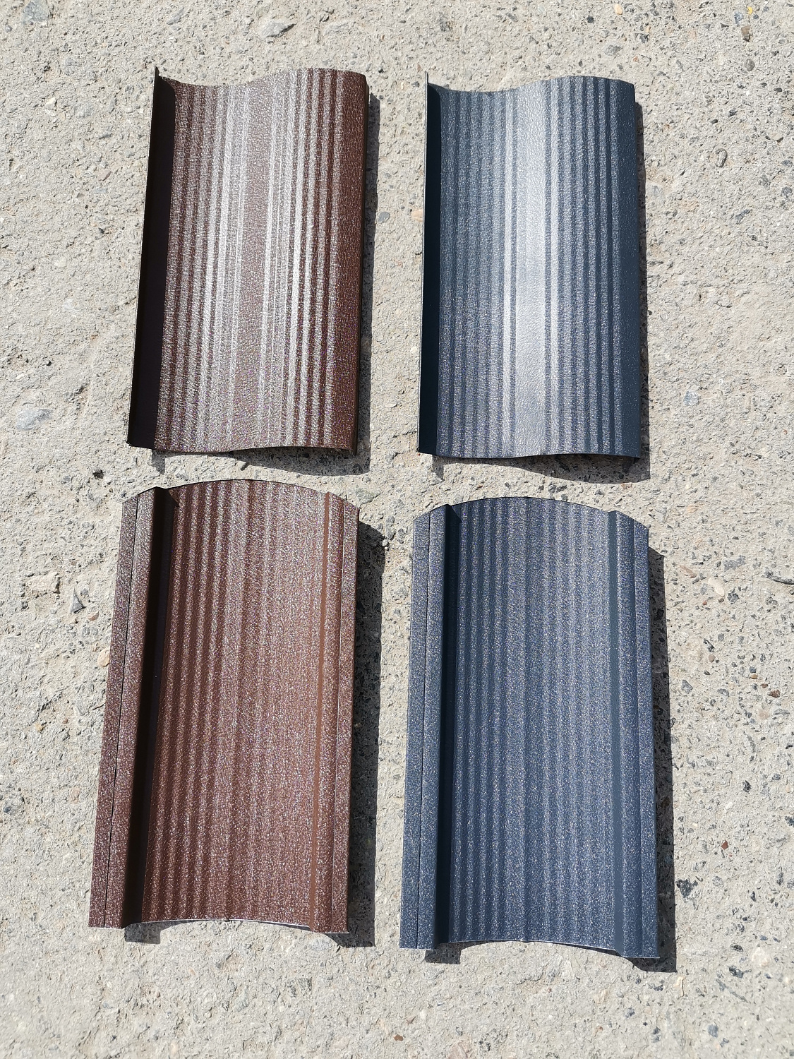 Металлопрофиль двусторонний под Стальной Бархат в Рудном