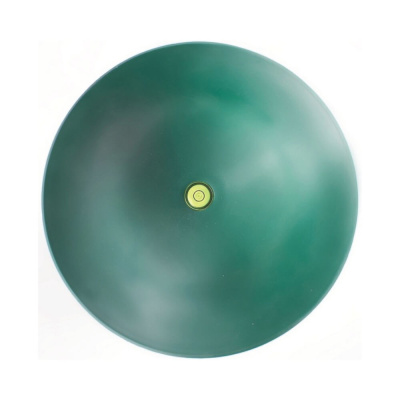 Труба вентиляционная VIOTTO d110мм h550мм для металлочерепицы RAL6005 зеленый мох вид сверху